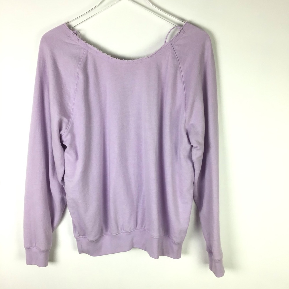 PINK Victoria Secret Love Pink Lavendar Sweatshirt - Picture 2 of 8